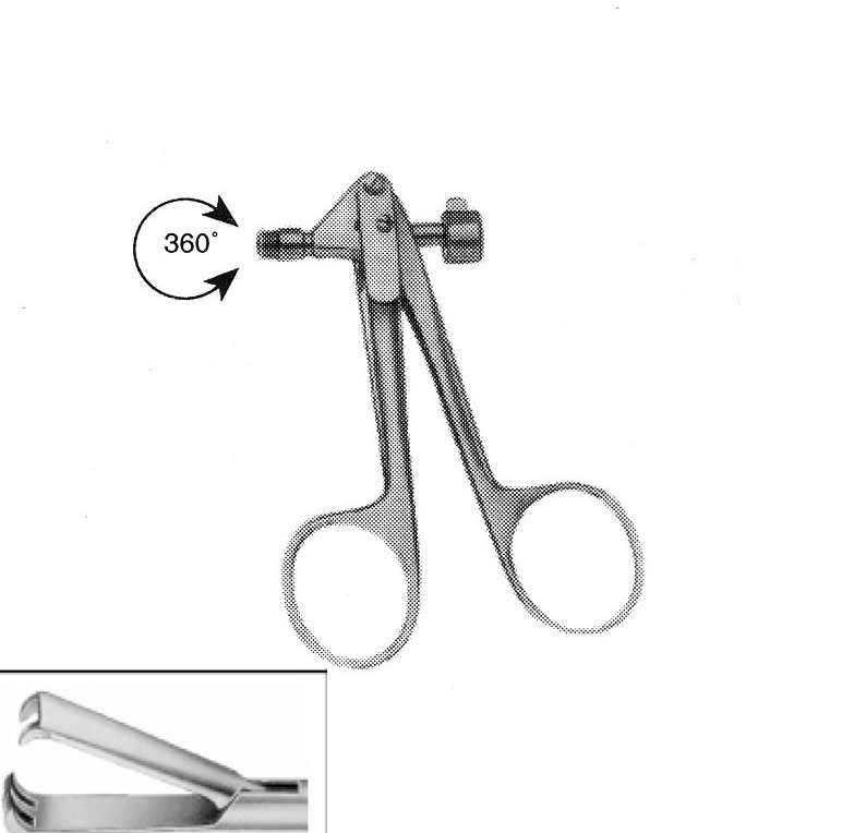 KISKAÇ AĞIZLI FORSEPS ÇAP  10 MM